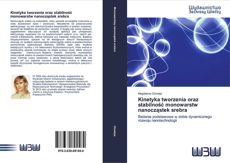 Kinetyka tworzenia oraz stabilność monowarstw nanocząstek srebra: Badania podstawowe w dobie dynamicznego rozwoju nanotechnologii
