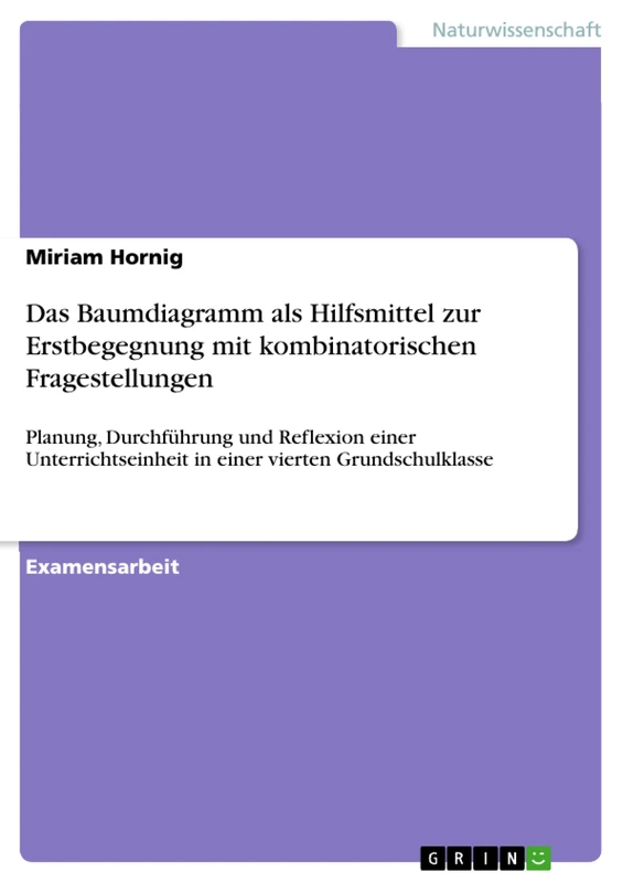 Das Baumdiagramm als Hilfsmittel zur Erstbegegnung mit kombinatorischen Fragestellungen: Planung, Durchführung und Reflexion einer Unterrichtseinheit in einer vierten Grundschulklasse - Image 1
