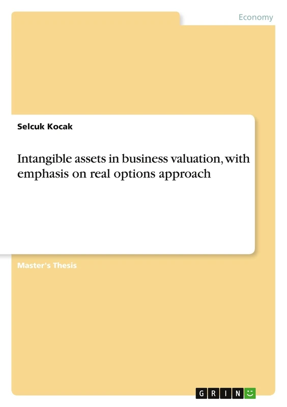 Intangible assets in business valuation, with emphasis on real options approach