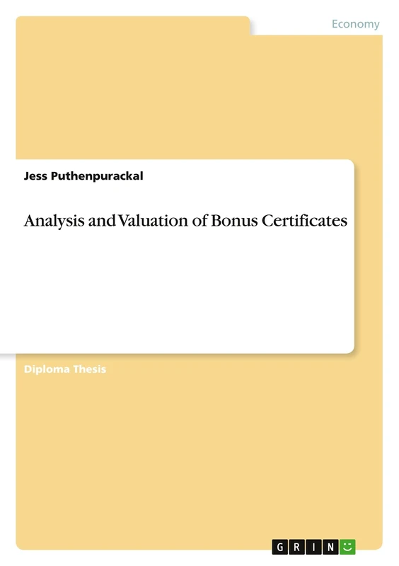 Analysis and Valuation of Bonus Certificates