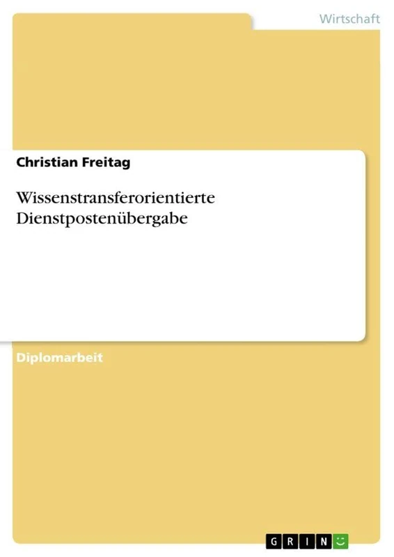 Wissenstransferorientierte Dienstpostenübergabe - Image 1