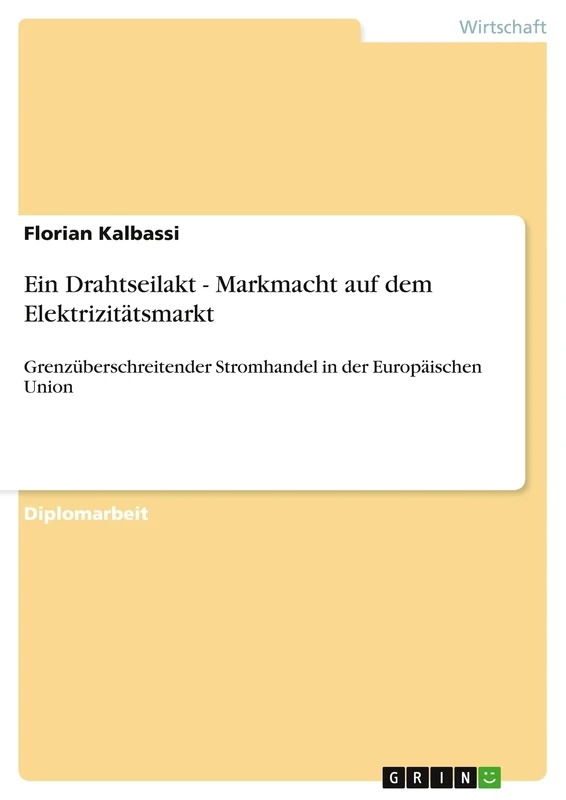 Ein Drahtseilakt - Markmacht auf dem Elektrizitätsmarkt: Grenzüberschreitender Stromhandel in der Europäischen Union