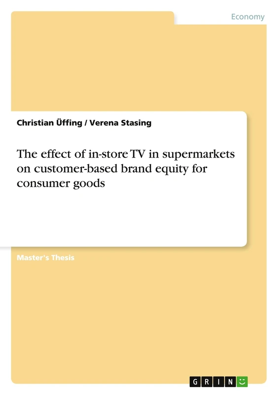 The effect of in-store TV in supermarkets on customer-based brand equity for consumer goods - Image 1