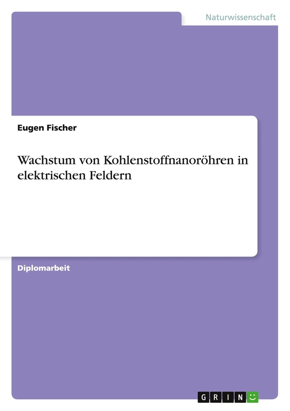 Wachstum von Kohlenstoffnanoröhren in elektrischen Feldern