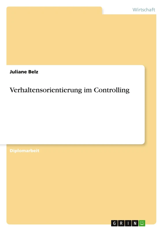 Verhaltensorientierung im Controlling