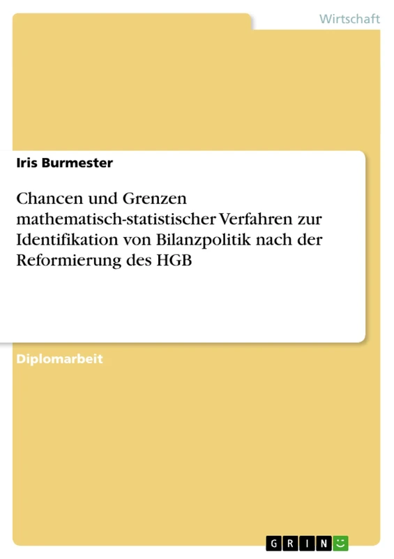Chancen und Grenzen mathematisch-statistischer Verfahren zur Identifikation von Bilanzpolitik nach der Reformierung des HGB - Image 1