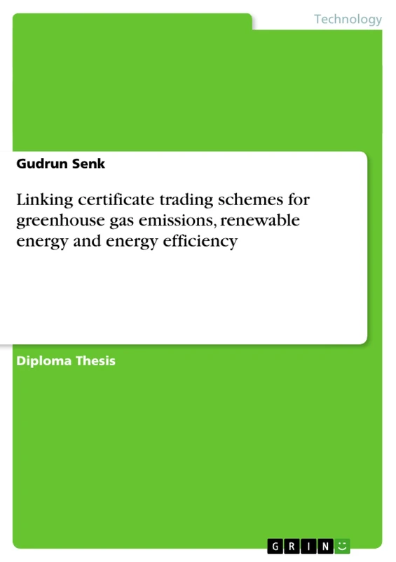 Linking certificate trading schemes for greenhouse gas emissions, renewable energy and energy efficiency