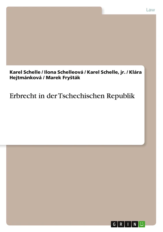 Erbrecht in der Tschechischen Republik