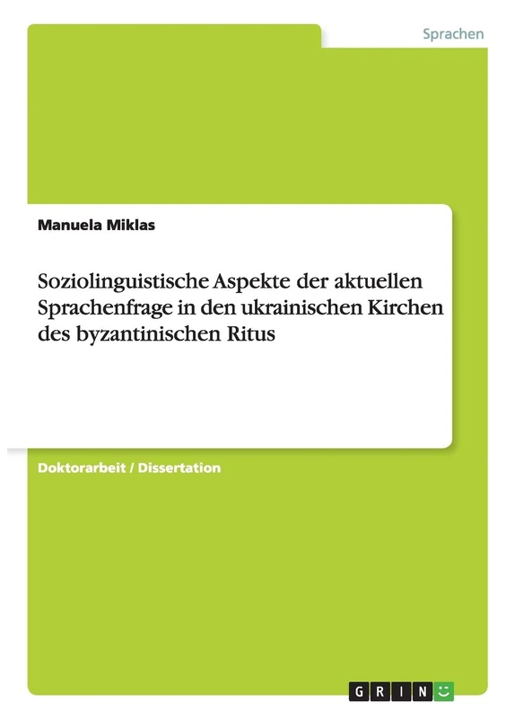Soziolinguistische Aspekte der aktuellen Sprachenfrage in den ukrainischen Kirchen des byzantinischen Ritus - Image 1