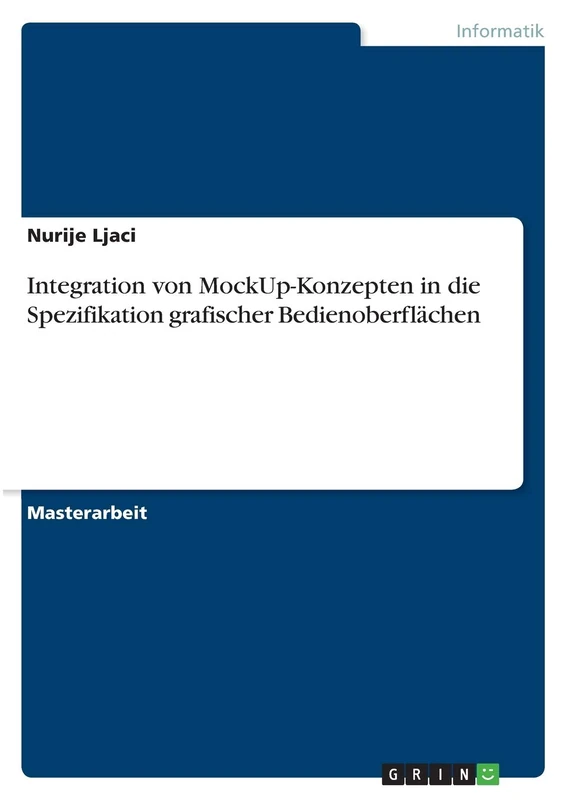 Integration von MockUp-Konzepten in die Spezifikation grafischer Bedienoberflächen