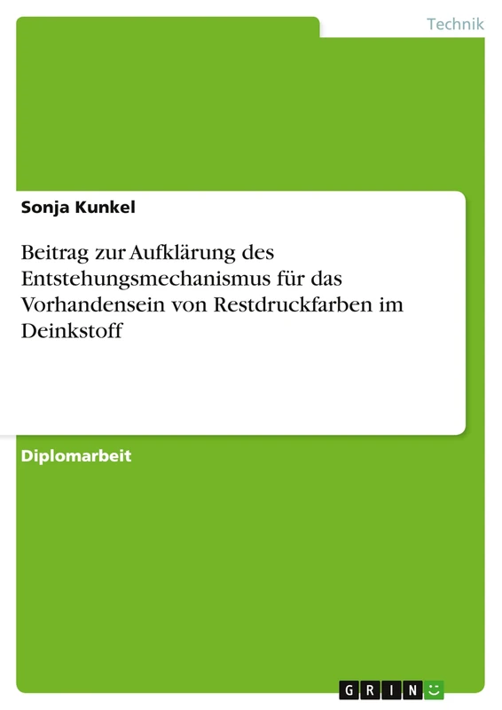 Beitrag zur Aufklärung des Entstehungsmechanismus für das Vorhandensein von Restdruckfarben im Deinkstoff - Image 1