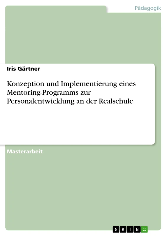 Konzeption und Implementierung eines Mentoring-Programms zur Personalentwicklung an der Realschule - Image 1