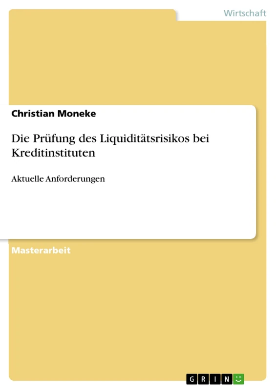 Die Prüfung des Liquiditätsrisikos bei Kreditinstituten: Aktuelle Anforderungen