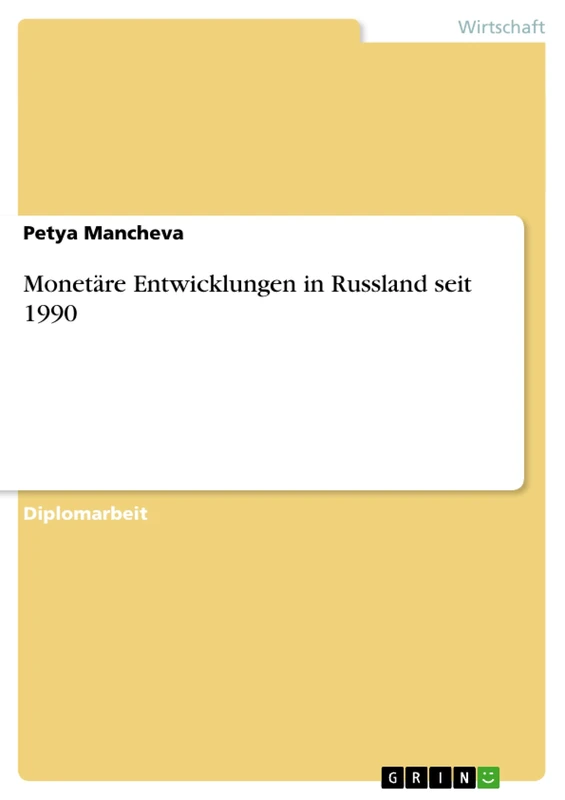 Monetäre Entwicklungen in Russland seit 1990 - Image 1