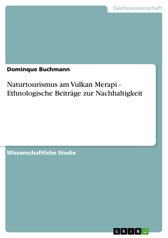 Naturtourismus am Vulkan Merapi - Ethnologische Beiträge zur Nachhaltigkeit - Image 1