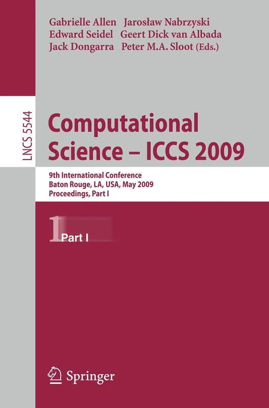 Springer Computational Science ICCS 2009 Proceedings Part I 5544
