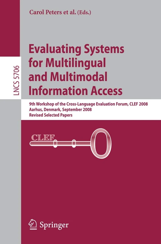 Springer CLEF 2008 - Multilingual Information Access Book