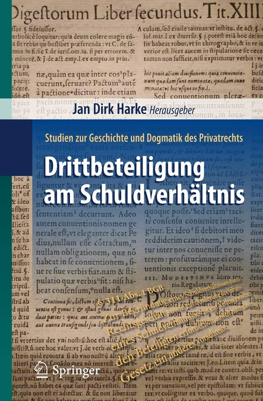 Drittbeteiligung am Schuldverhältnis: Studien zur Geschichte und Dogmatik des Privatrechts