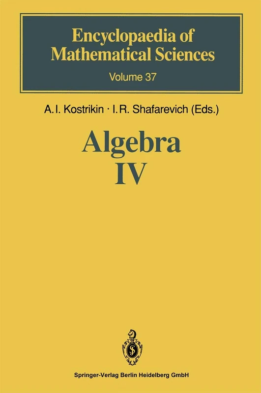 Algebra IV: Infinite Groups. Linear Groups: 37 (Encyclopaedia of Mathematical Sciences, 37)