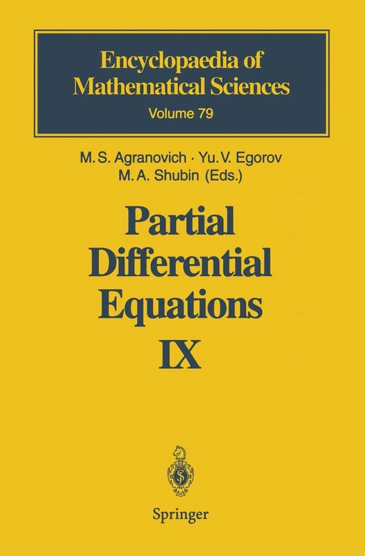 Partial Differential Equations IX: Elliptic Boundary Value Problems: 79 (Encyclopaedia of Mathematical Sciences, 79)