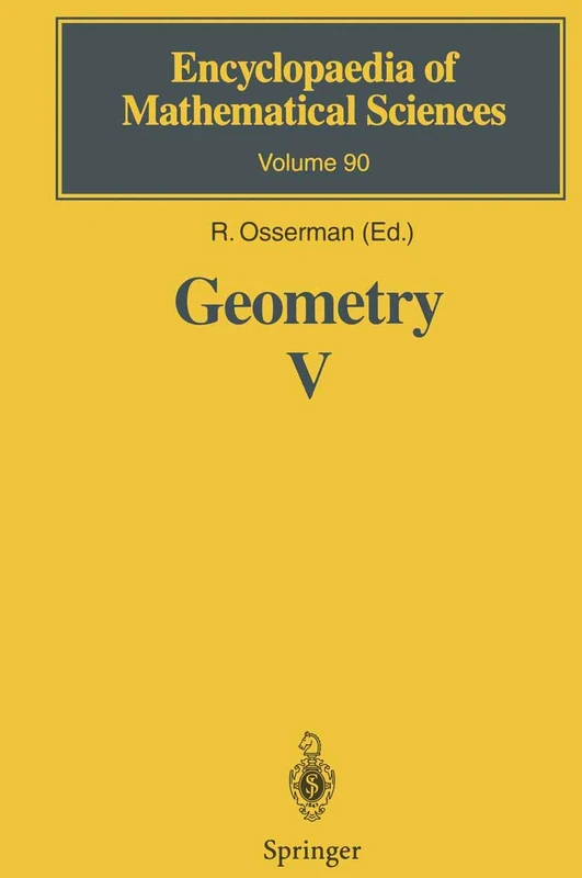 Geometry V: Minimal Surfaces: 90 (Encyclopaedia of Mathematical Sciences, 90) - Image 1