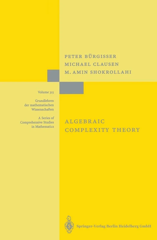 Algebraic Complexity Theory: 315 (Grundlehren der mathematischen Wissenschaften, 315)