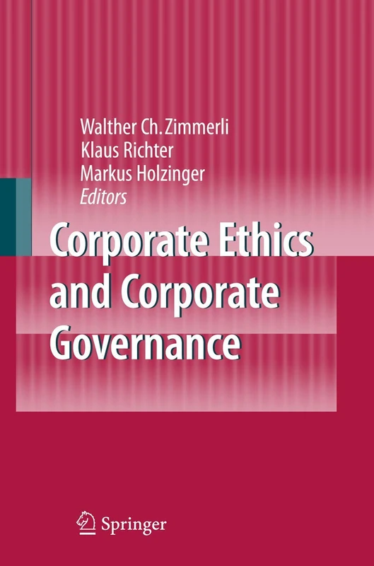 Springer - Corporate Ethics and Corporate Governance Book