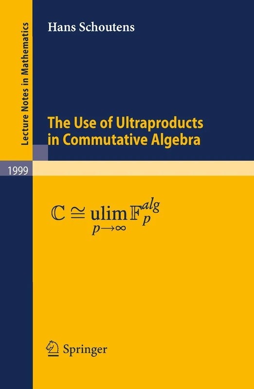 The Use of Ultraproducts in Commutative Algebra: 1999 (Lecture Notes in Mathematics, 1999)