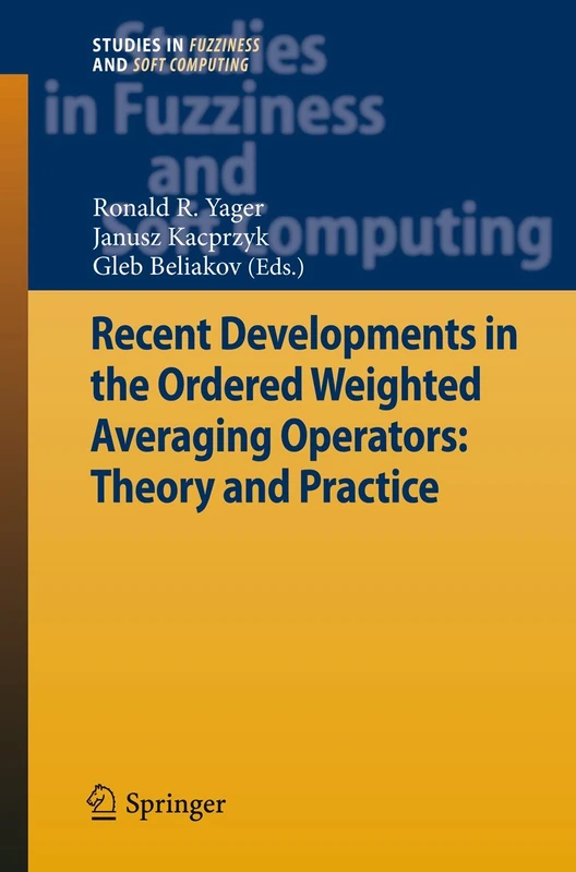 Springer Recent Developments in OWA Operators - Vol 265 - Image 1