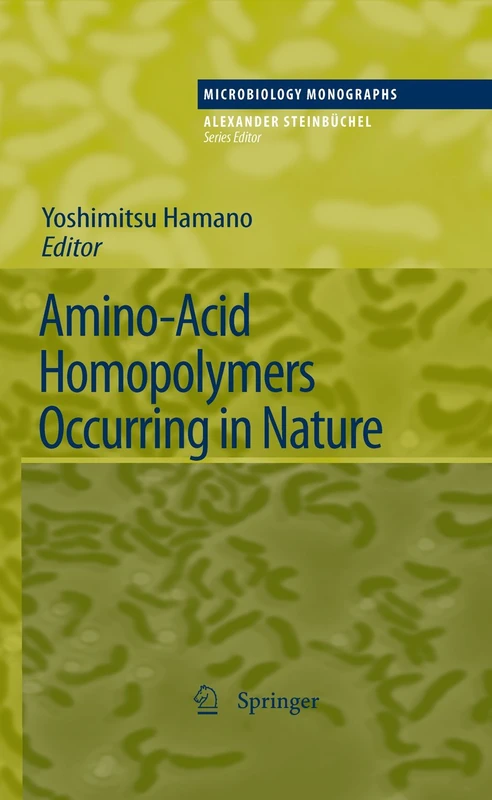 Amino-Acid Homopolymers Occurring in Nature: 15 (Microbiology Monographs, 15) - Image 1