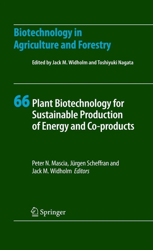 Plant Biotechnology for Sustainable Production of Energy and Co-products: 66 (Biotechnology in Agriculture and Forestry, 66)