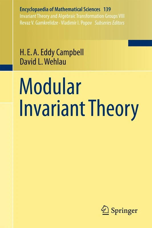 Modular Invariant Theory: 139 (Encyclopaedia of Mathematical Sciences, 139)