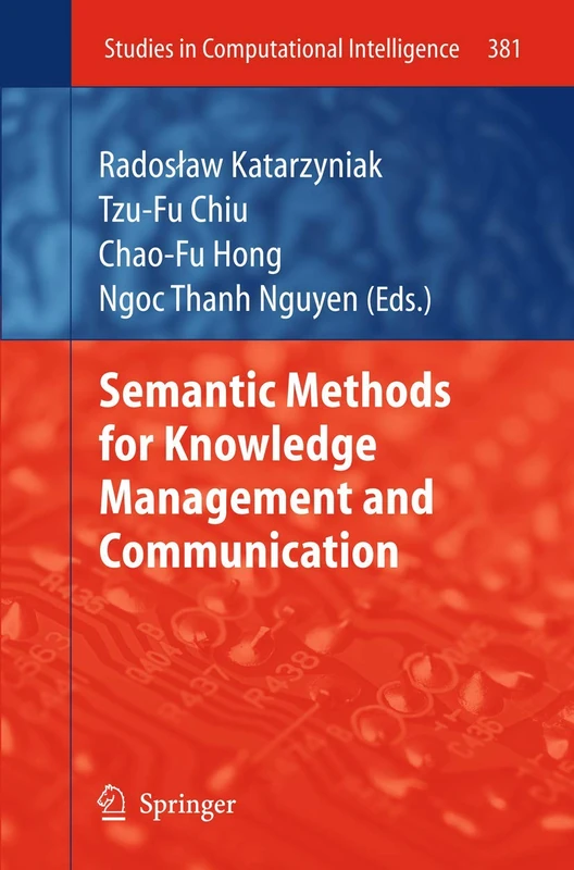 Springer Semantic Methods for Knowledge Management - Vol 381
