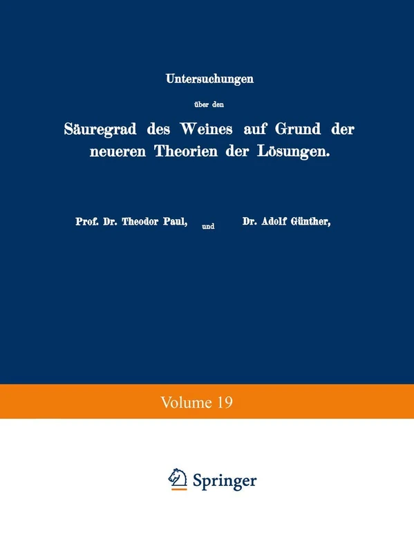 Untersuchungen über den Säuregrad des Weines auf Grund der neueren Theorien der Lösungen - Image 1