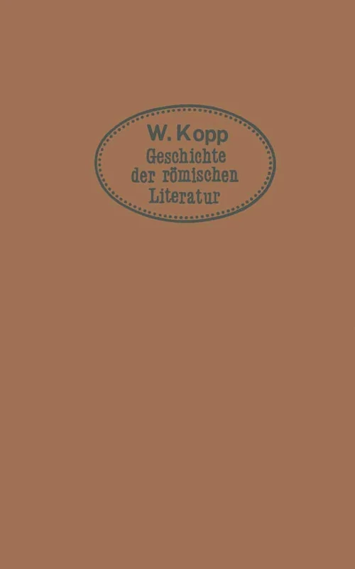 Geschichte der römischen Literatur: für höhere Lehranstalten und zum Selbststudium - Image 1