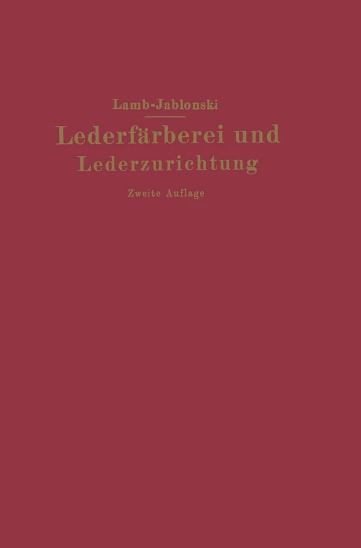 Lederfärberei und Lederzurichtung
