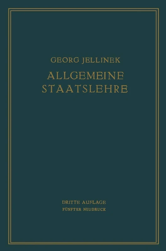 Allgemeine Staatslehre: MANULDRUCK