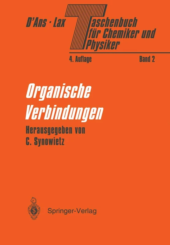 Taschenbuch für Chemiker und Physiker: Band II Organische Verbindungen: 2 - Image 1