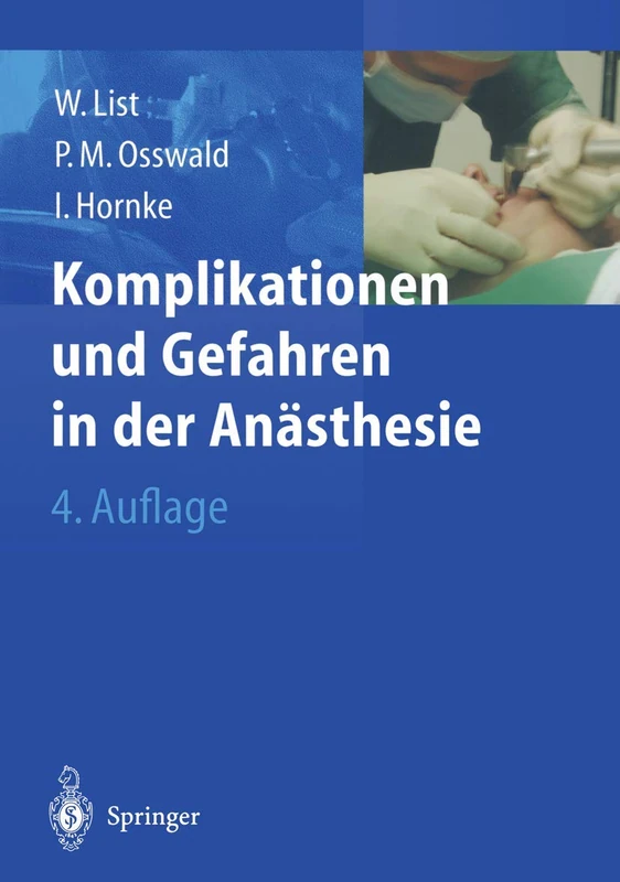 Komplikationen und Gefahren in der Anästhesie