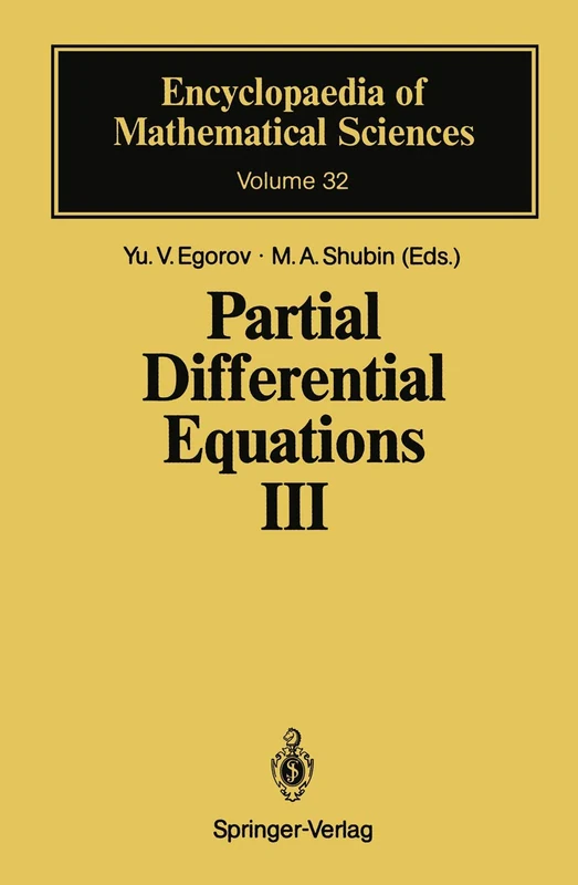 Partial Differential Equations III: The Cauchy Problem. Qualitative Theory of Partial Differential Equations: 32 (Encyclopaedia of Mathematical Sciences, 32)