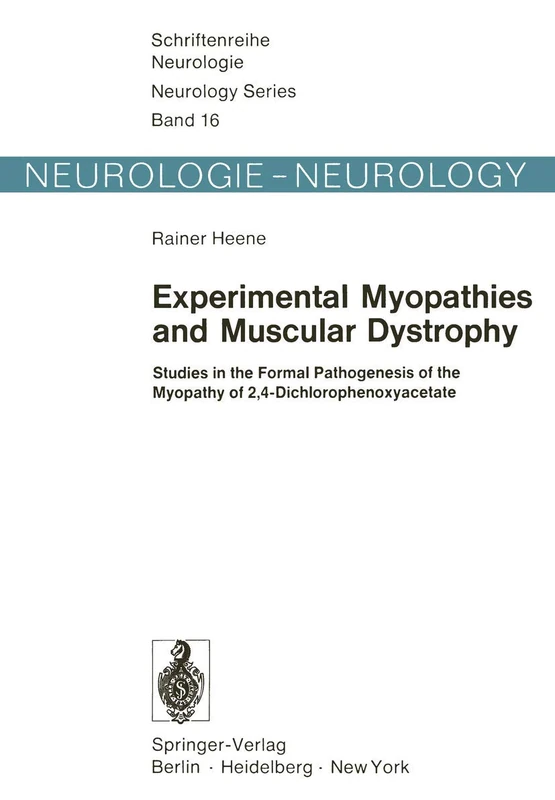 Springer Experimental Myopathies and Muscular Dystrophy Book