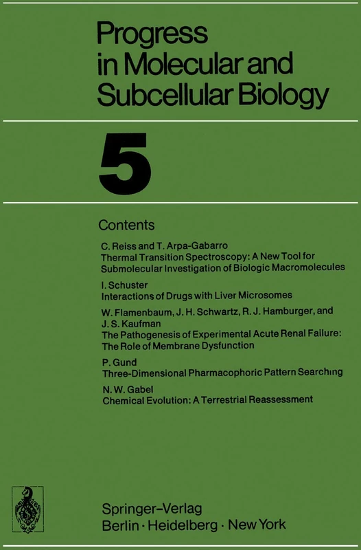 Progress in Molecular and Subcellular Biology: 5