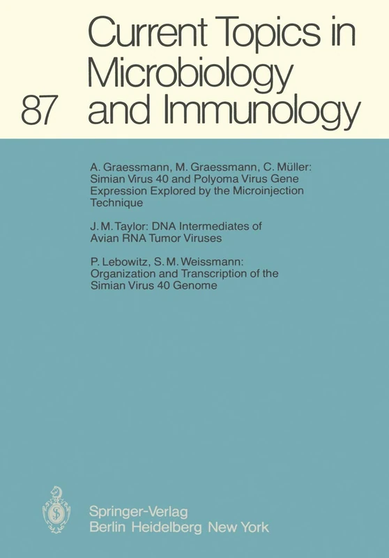 Current Topics in Microbiology and Immunology: 87