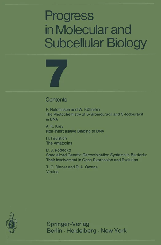 Progress In Molecular and Subcellular Biology: 7