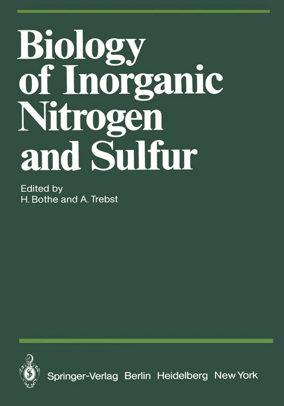 Springer - Biology of Inorganic Nitrogen and Sulfur Book