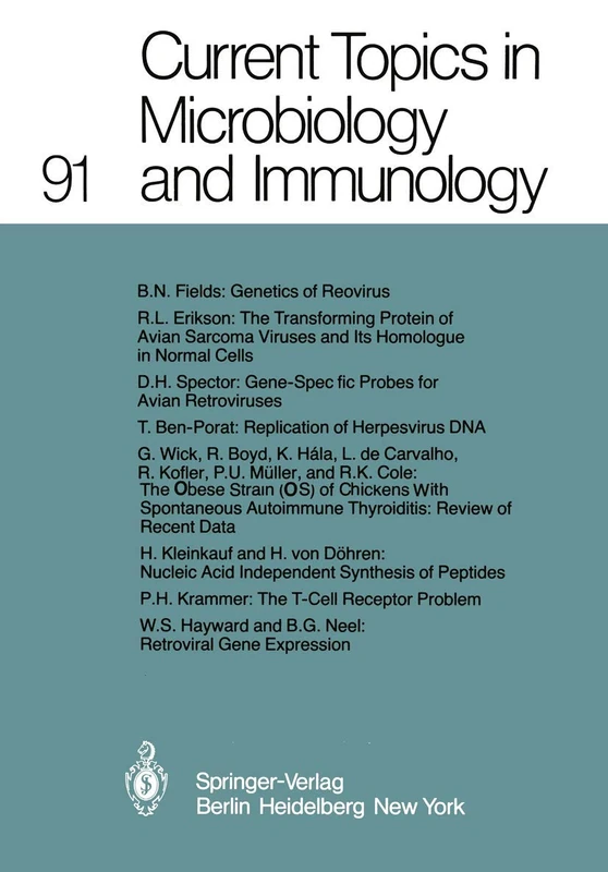 Current Topics in Microbiology and Immunology: 91