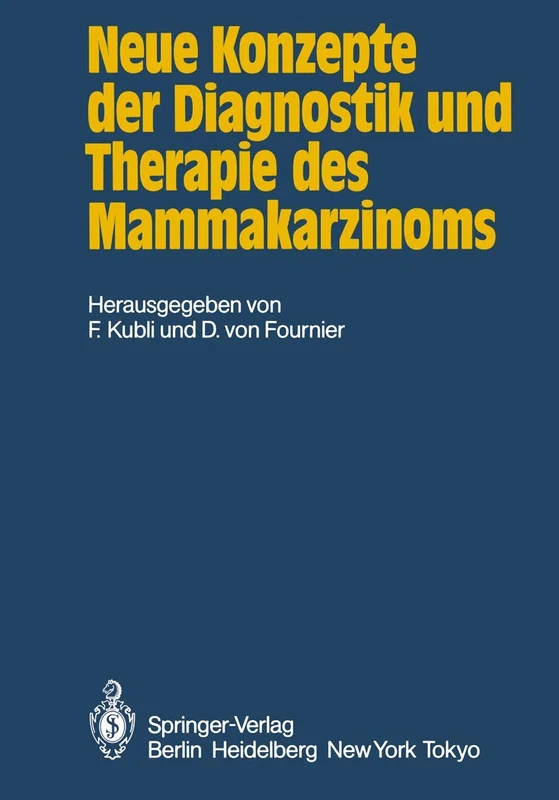 Neue Konzepte der Diagnostik und Therapie des Mammakarzinoms: Bericht über die 1. wissenschaftliche Tagung der Deutschen Gesellschaft für Senologie: Vor- und Frühstadien des Mammakarzinoms