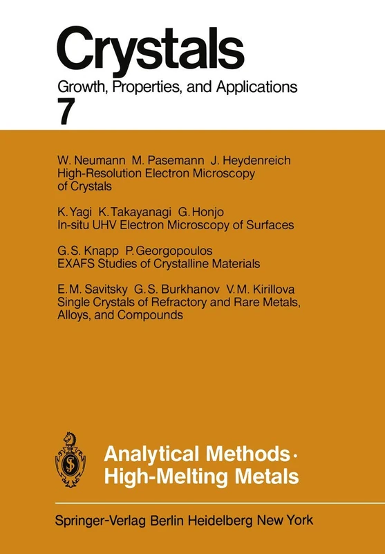 Analytical Methods High-Melting Metals: 7 (Crystals, 7)