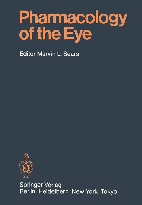 Pharmacology of the Eye: 69 (Handbook of Experimental Pharmacology, 69)