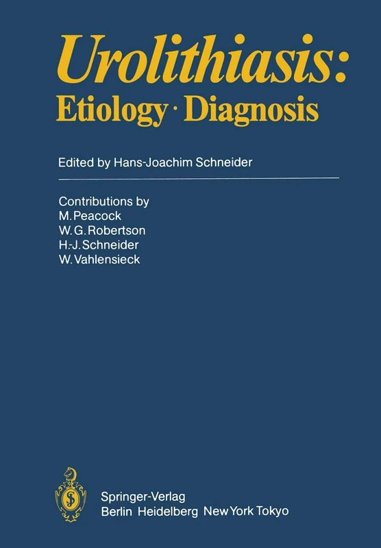 Urolithiasis: Etiology · Diagnosis: 17/1 (Handbook of Urology, 17/1) - Image 1